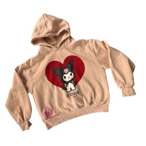 Zara Kids Kuromi Hoodie - Peach Size 12-13
